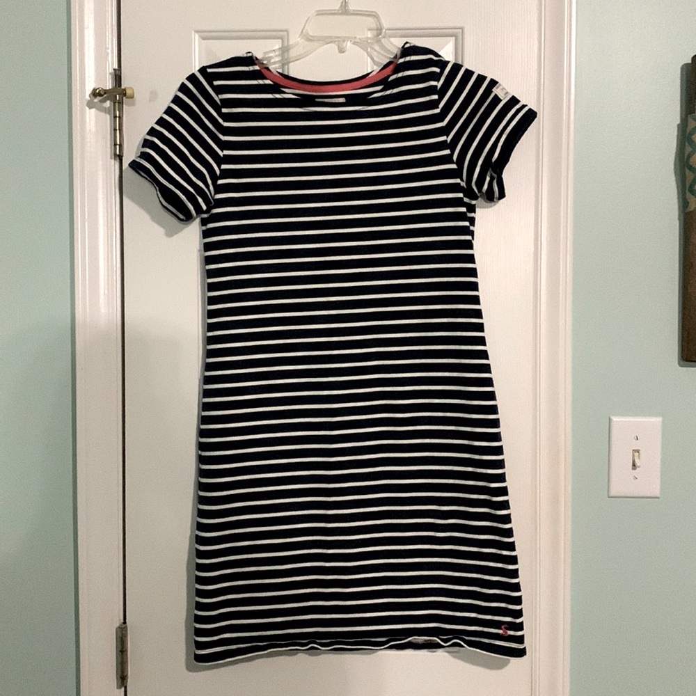 Blue striped dress size 8